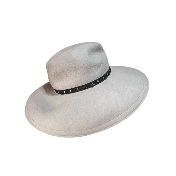 Ted Baker London Rosieyy Grey 100% Wool Felt Hat, Wide Brim NWT MSRP $95 main image 4